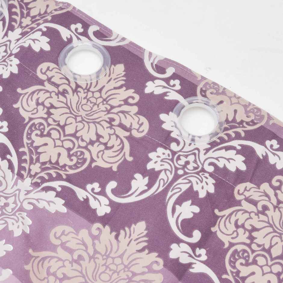 BAY6 Microfiber Cotton Door Curtains | Set of 2 | 9x4 ft | Pink