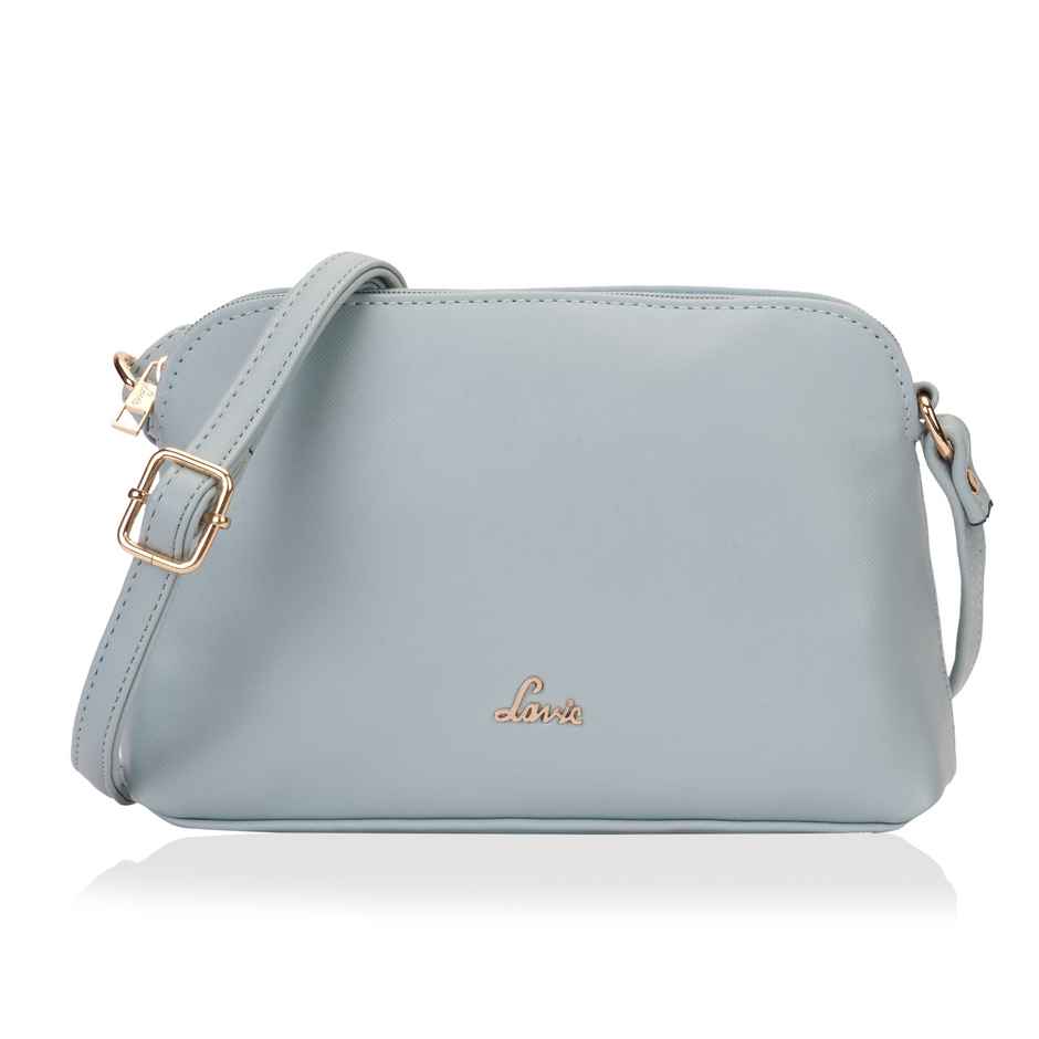 Lavie Women's Archer Pu Sling Bag | Premium Saffiano Texture | Medium | Blue