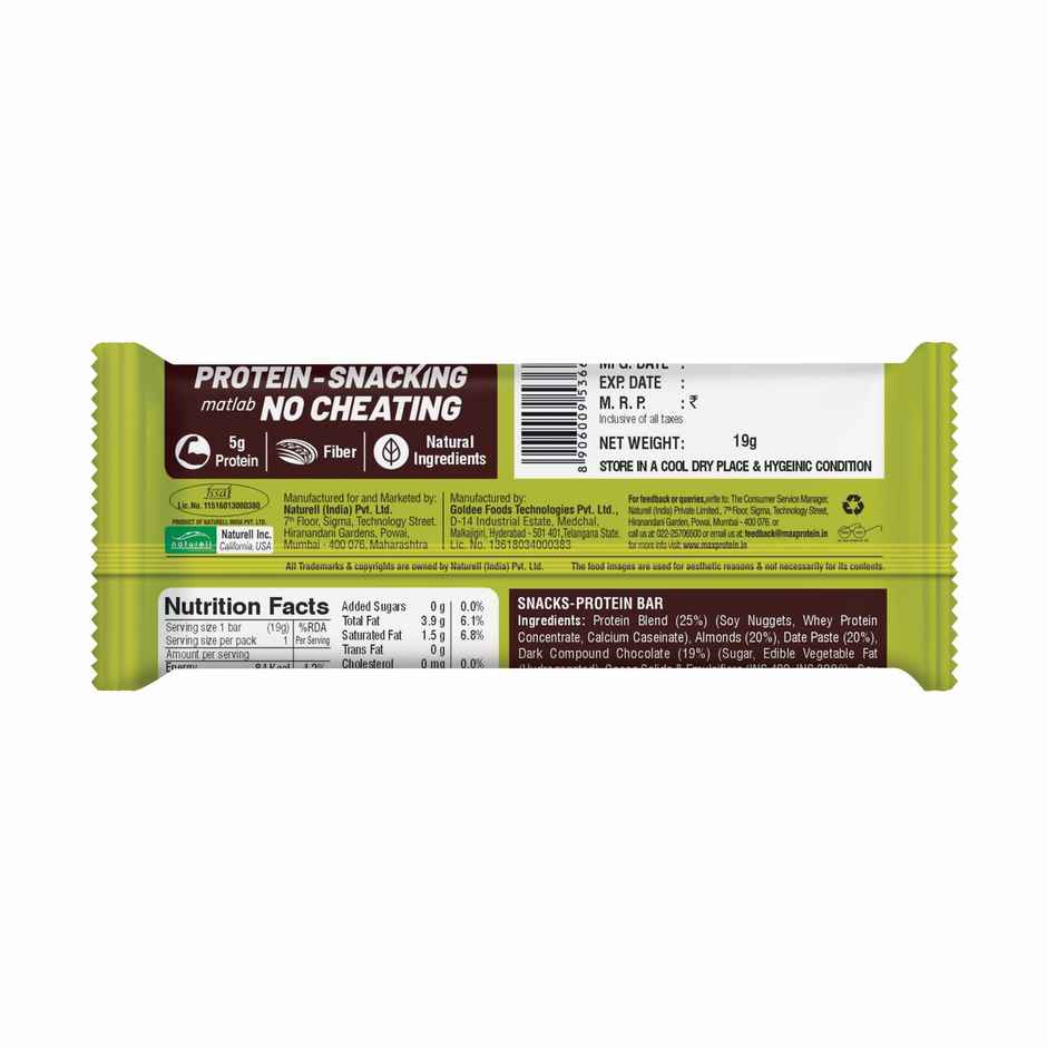 Buy Ritebite Max Protein 5g Protein Bar Date & Almond Bytes Combo ...
