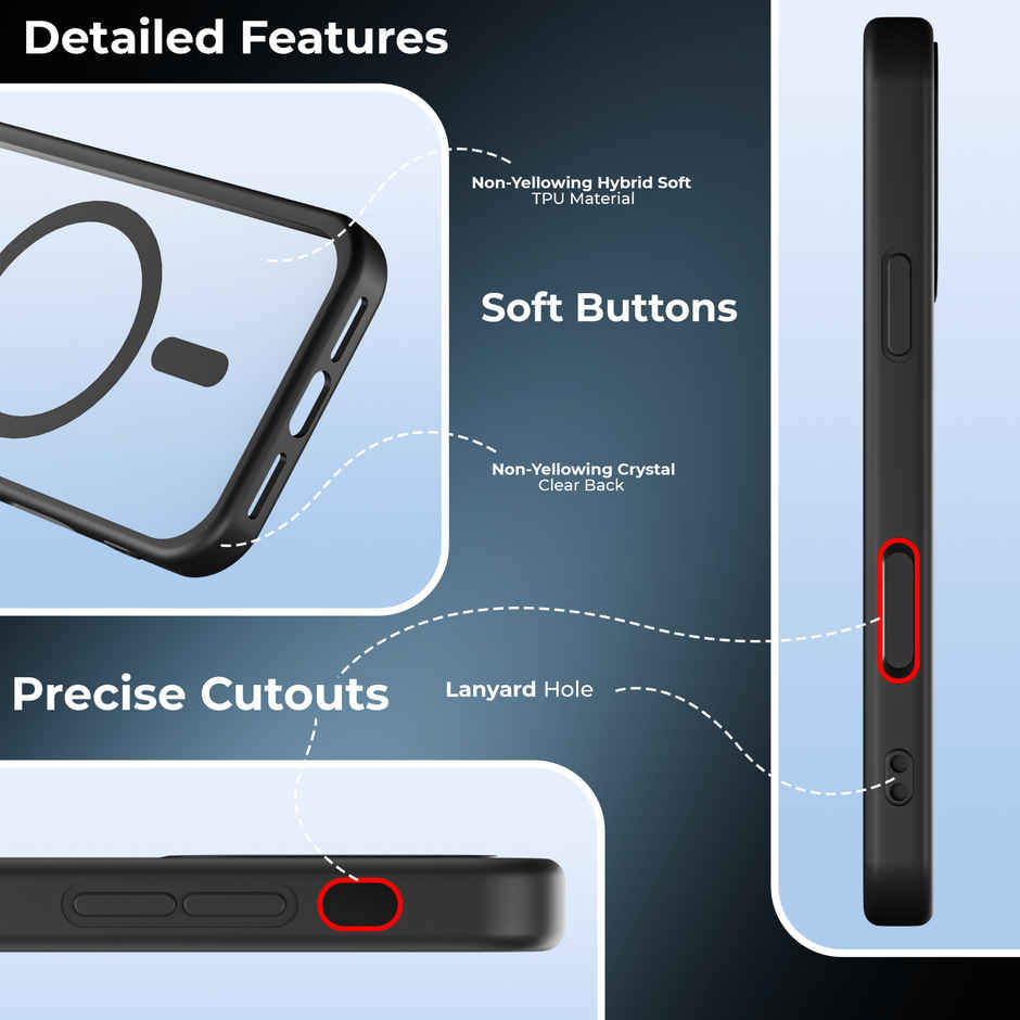 Artistque Case For iPhone 17 Pro Back Cover | MagSafe Black