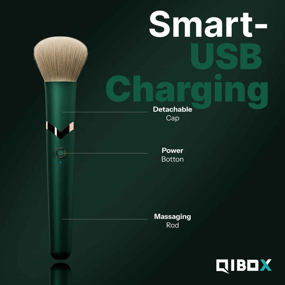 QIBOX Portable Waterproof Makeup Brush Personal Body Massager