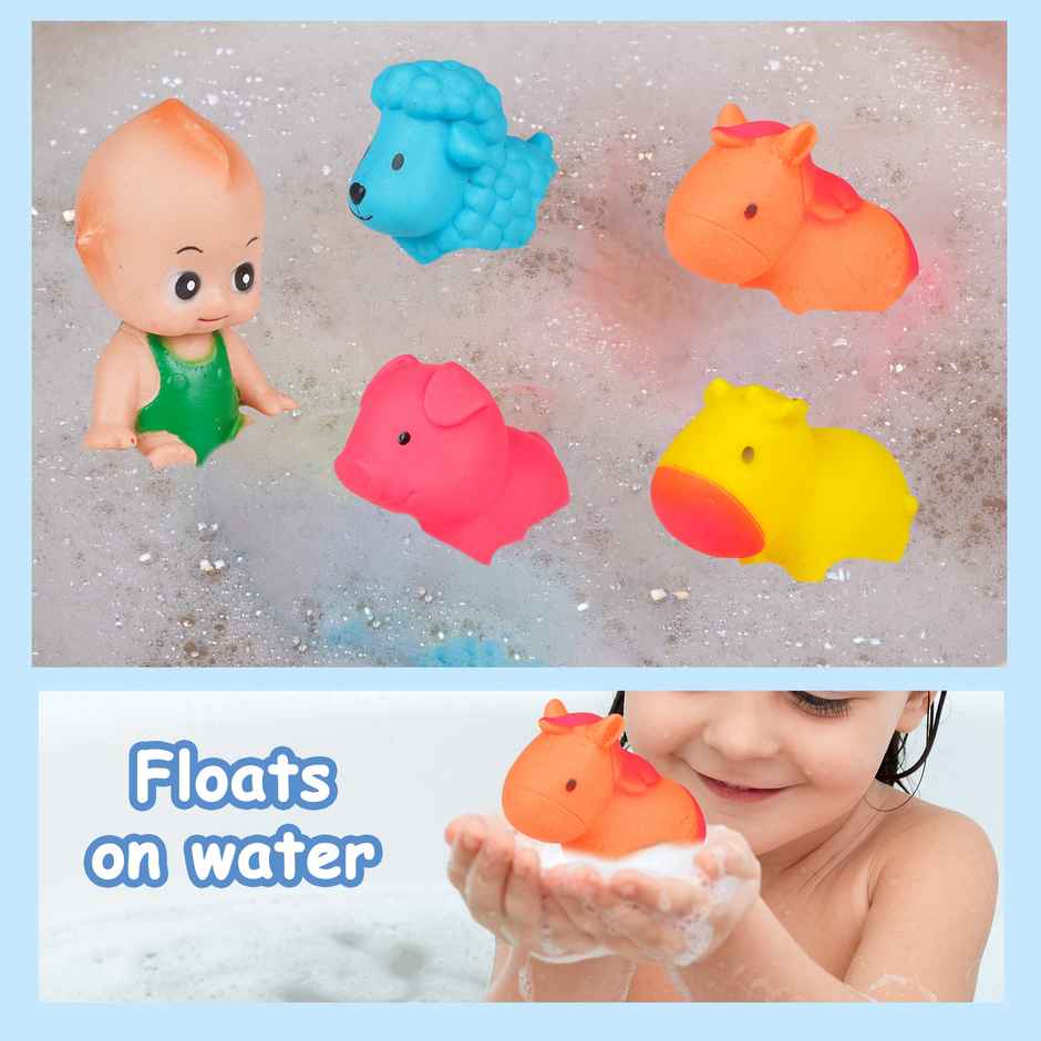 Ratna's Squeezy Farm Animals 5 Pcs | Assorted