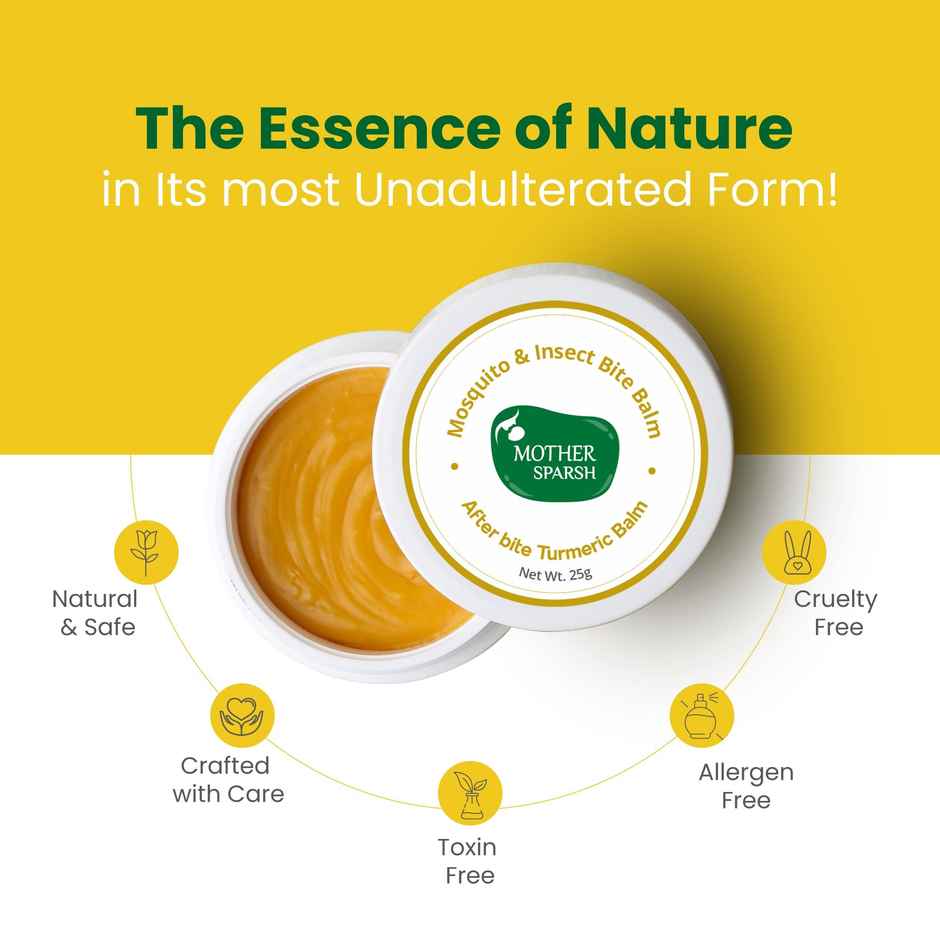 Mother Sparsh After Bite Turmeric Balm For Rashes And Mosquito Bites