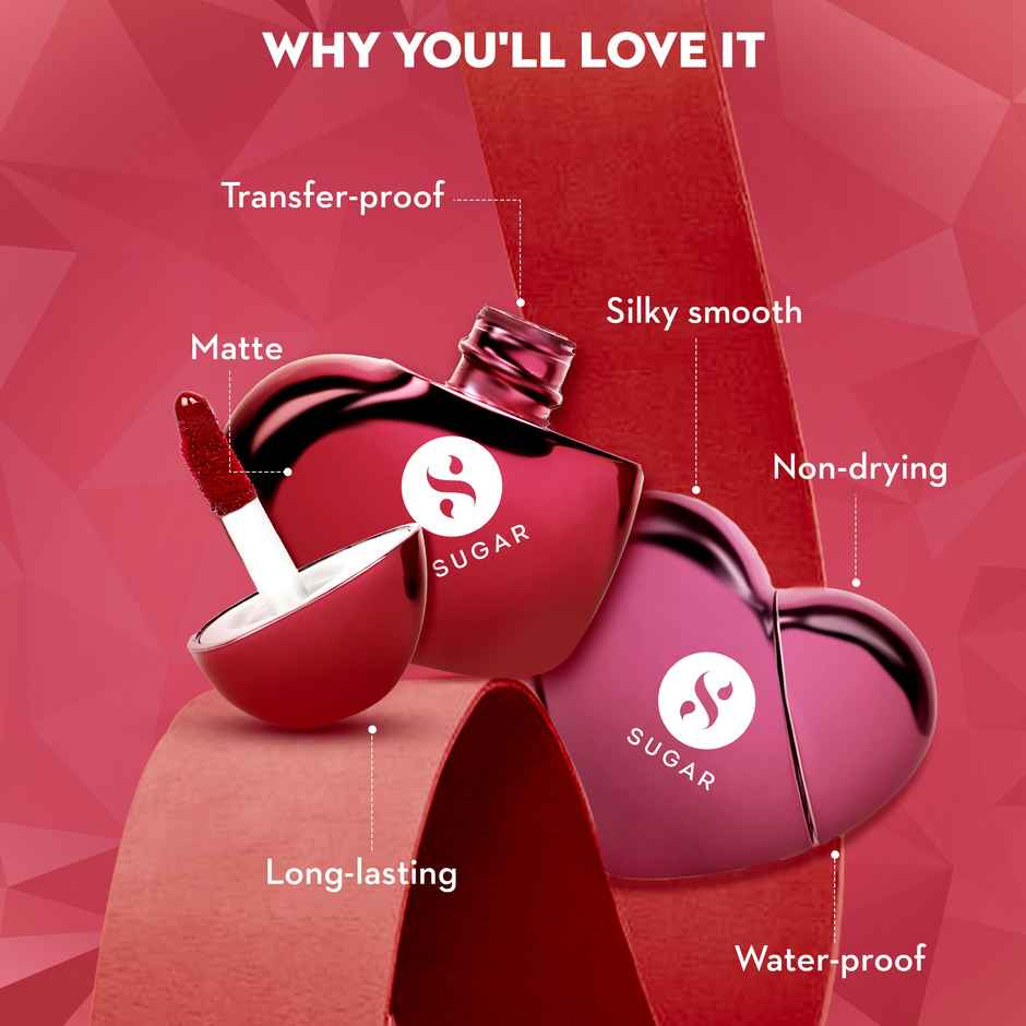 SUGAR Cosmetics La La Love 18HR Liquid Lipstick | Long-Lasting Color