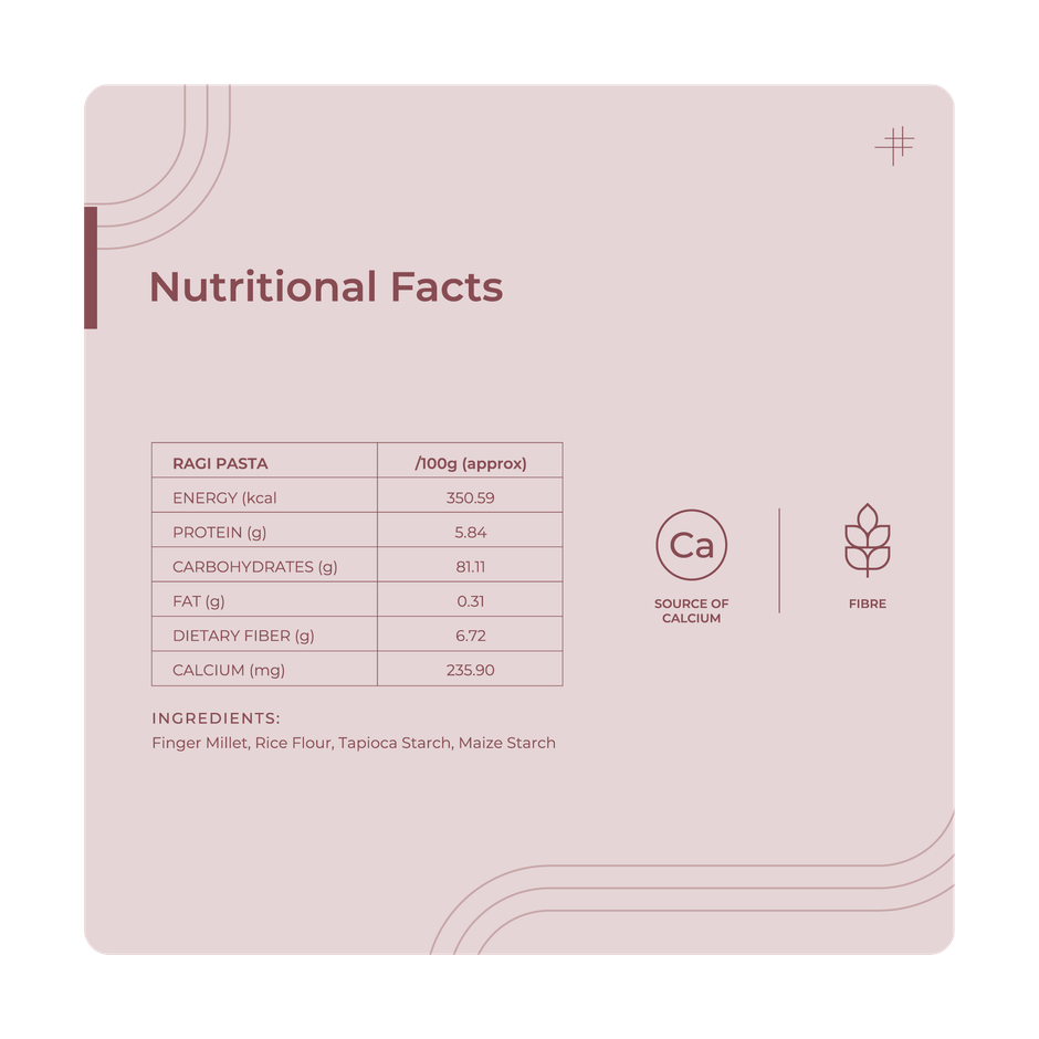 The Millet Company Ragi Pasta