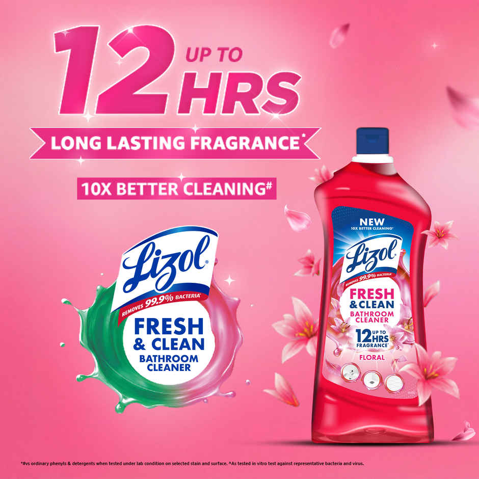 Lizol Floral Bathroom Cleaner Liquid