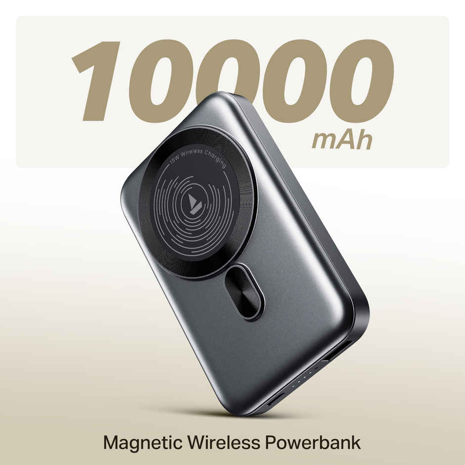 boat EnergyShroom PB331 MagnaCharge Wireless Powerbank | Ash Black