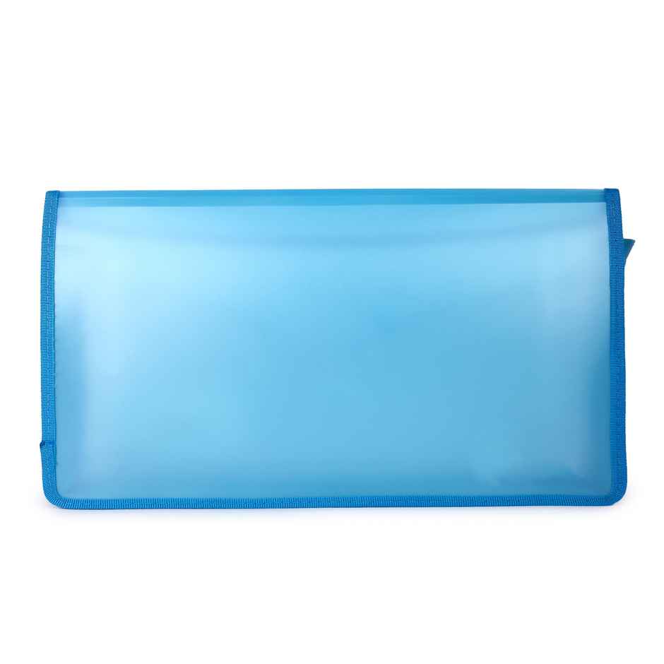 Saya Eco Flexi Document Bag - Transparent Cheque-Size Organizer| Assorted