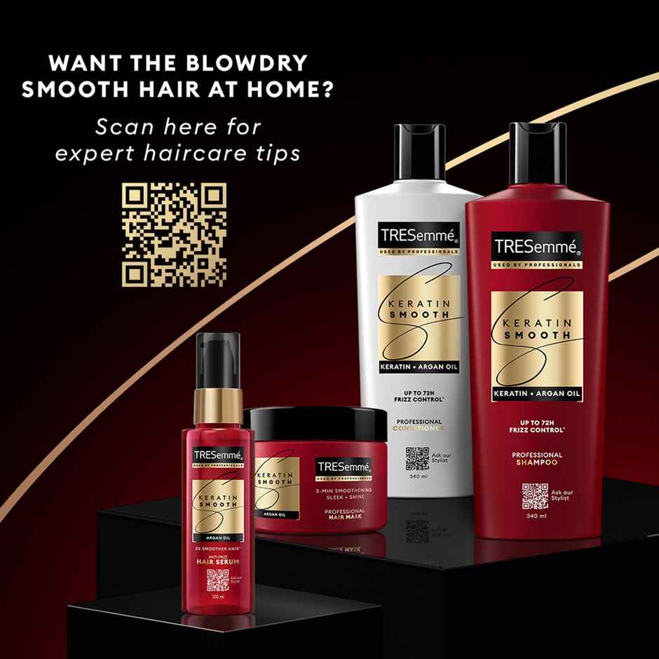 TRESemme Keratin Smooth Anti-Frizz Conditioner with Keratin & Argan Oil for Dry, Frizzy Hair