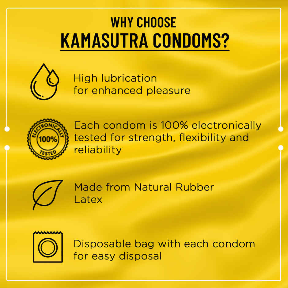 Kama Sutra Mango Pleasure Flavoured Condoms(10pc) & Kama Sutra Personal Lube Strawberry(50ml) Combo