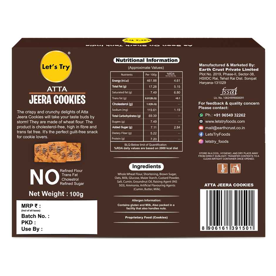 Let's Try Atta Jeera Cookies