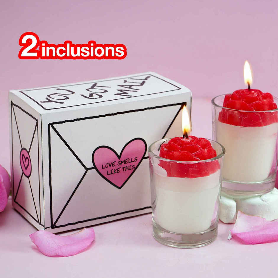 Soulflower Womens Day Rose Scented Candle | Floral Fragrance Gift