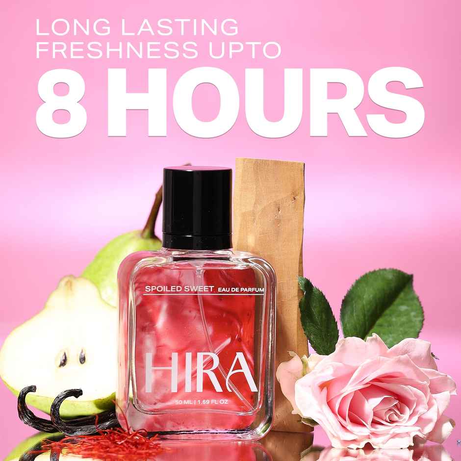HIRA Spoiled Sweet Eau De Perfume For Women | Pear, Hazelnut & Vanilla Notes