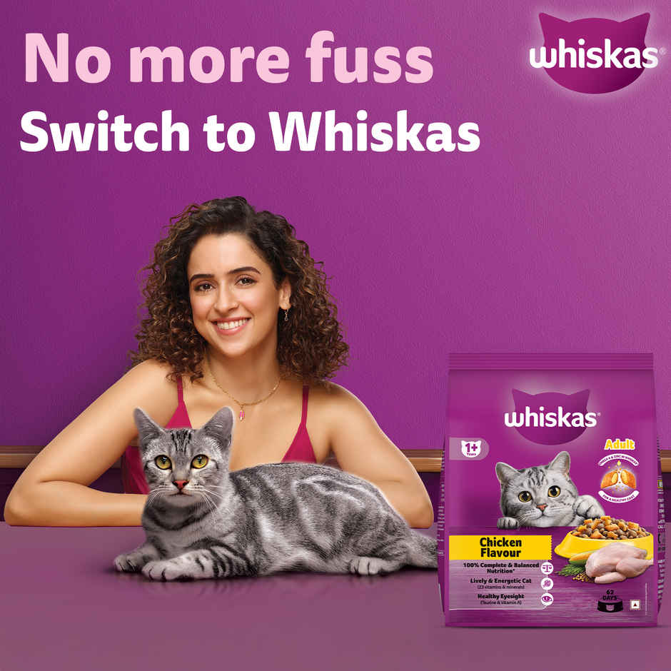 Whiskas Adult Chicken Flavour Dry Cat Food Combo