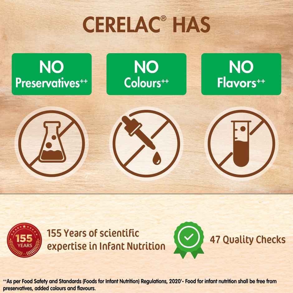 Nestle Cerelac Wheat Apple Carrot Baby Food Cereal | No Refined Sugar & No Preservatives | 6 to 24 Months
