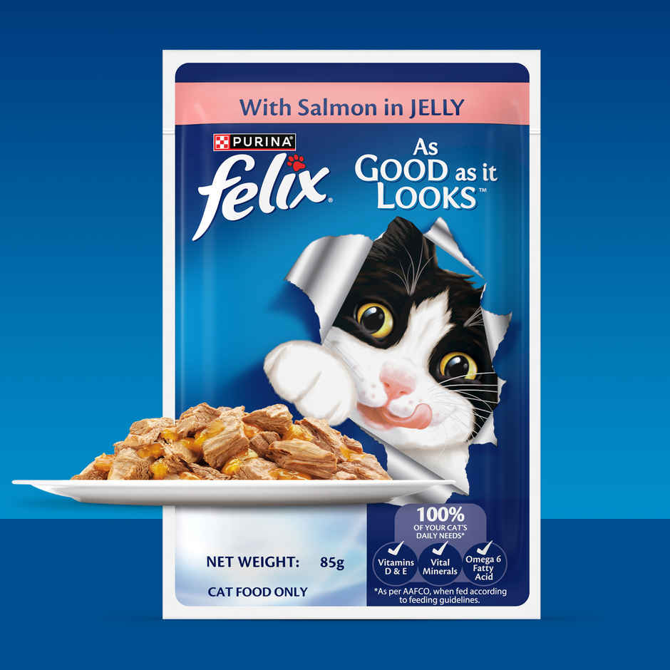 Felix Salmon with Jelly Adult Cat Wet Food