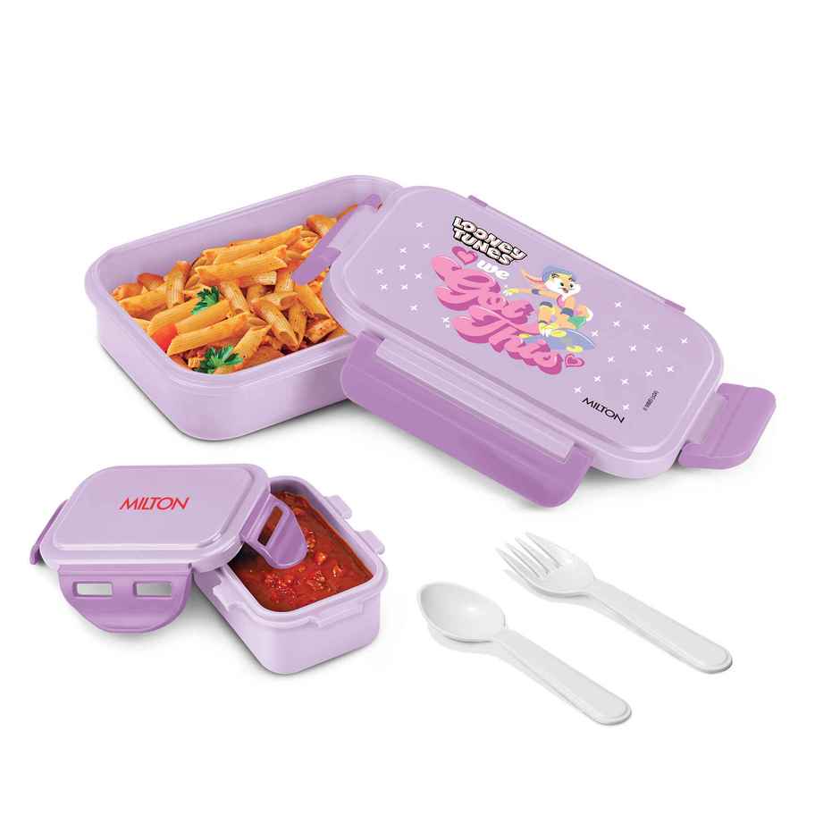Milton Candy Kids Tiffin Lunch Box | 520 ml | Purple | Looney Tunes