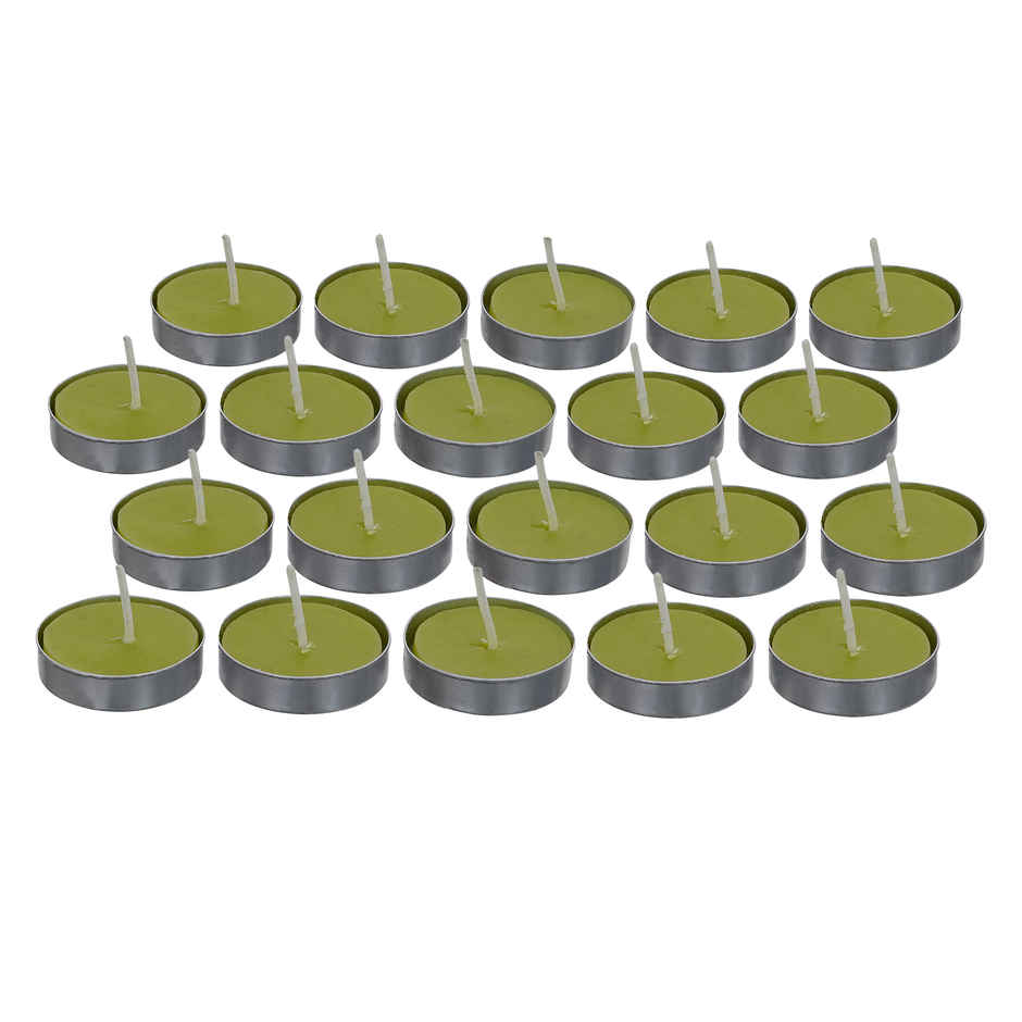eCraftIndia Set Of 10 Jasmine Scented Tea Light Candles