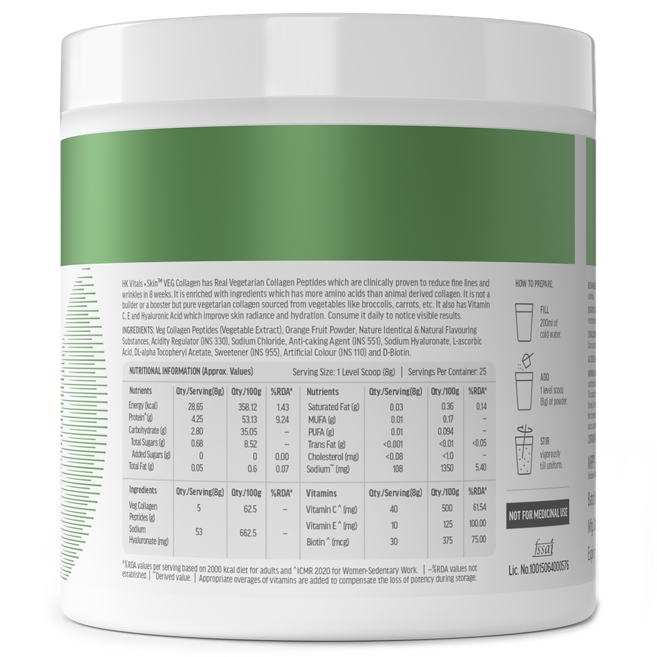 hk vitals Veg Collagen Supplement Orange 200g