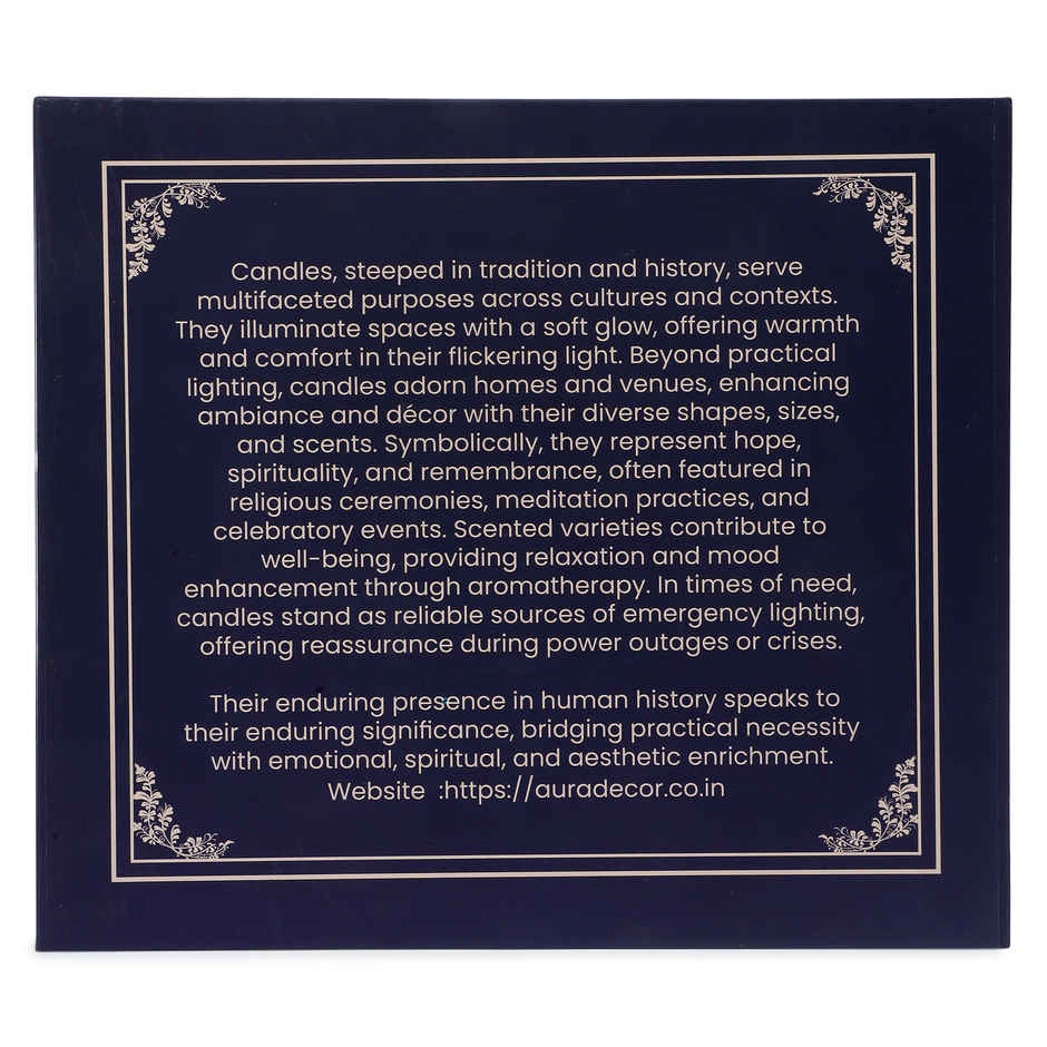 Auradecor Maharaja Royal Votive Candle Set