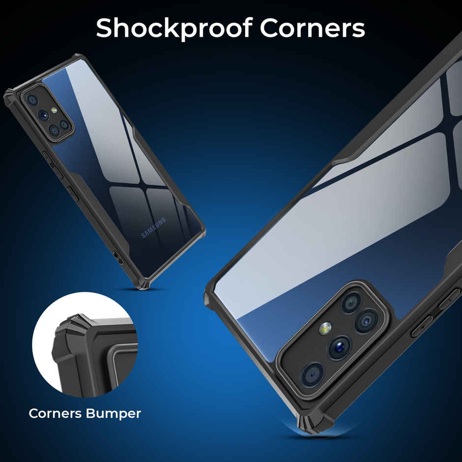 Artistque Case for Samsung Galaxy M51 Back Cover | Transparent Shockproof TPU Cover