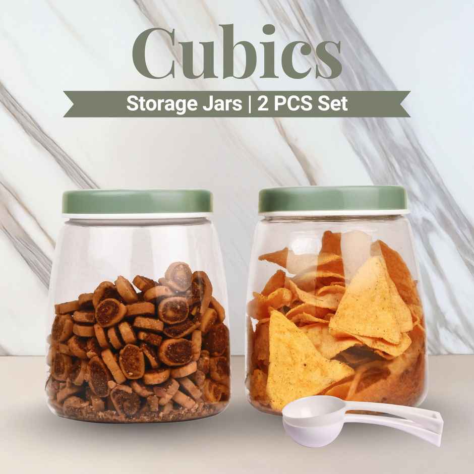 FLAIR Cubics Containers | Green - 1.5 L