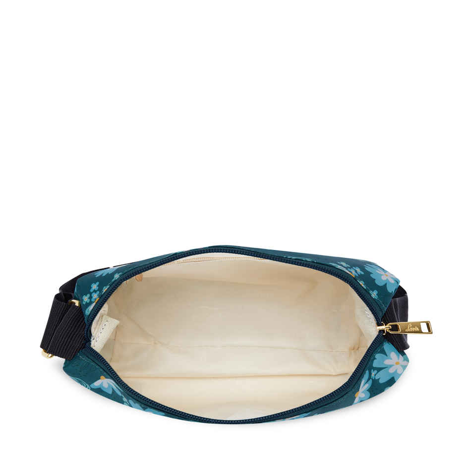 Lavie Women's Trixie Floral Cross Body Sling Bag | Ladies Purse Handbag | Dark Green