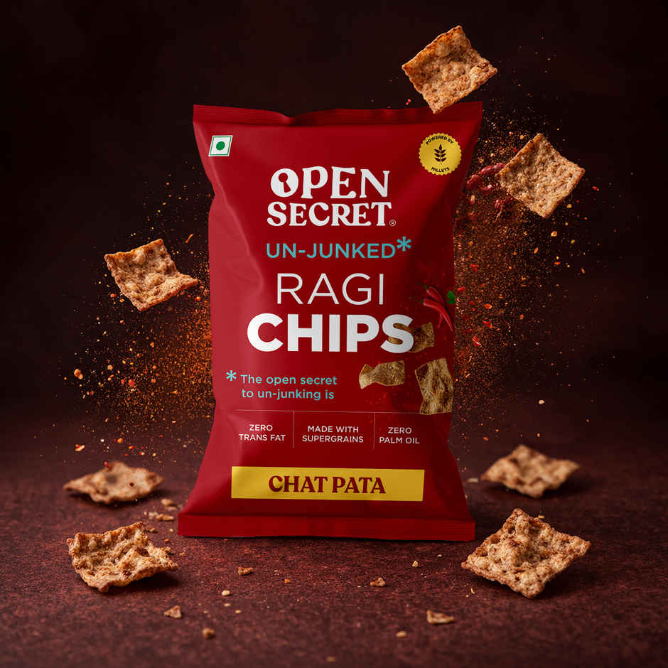 Open Secret Chatpata Healthy Ragi Chips | Zero Palm Oil | Healthy Snacking