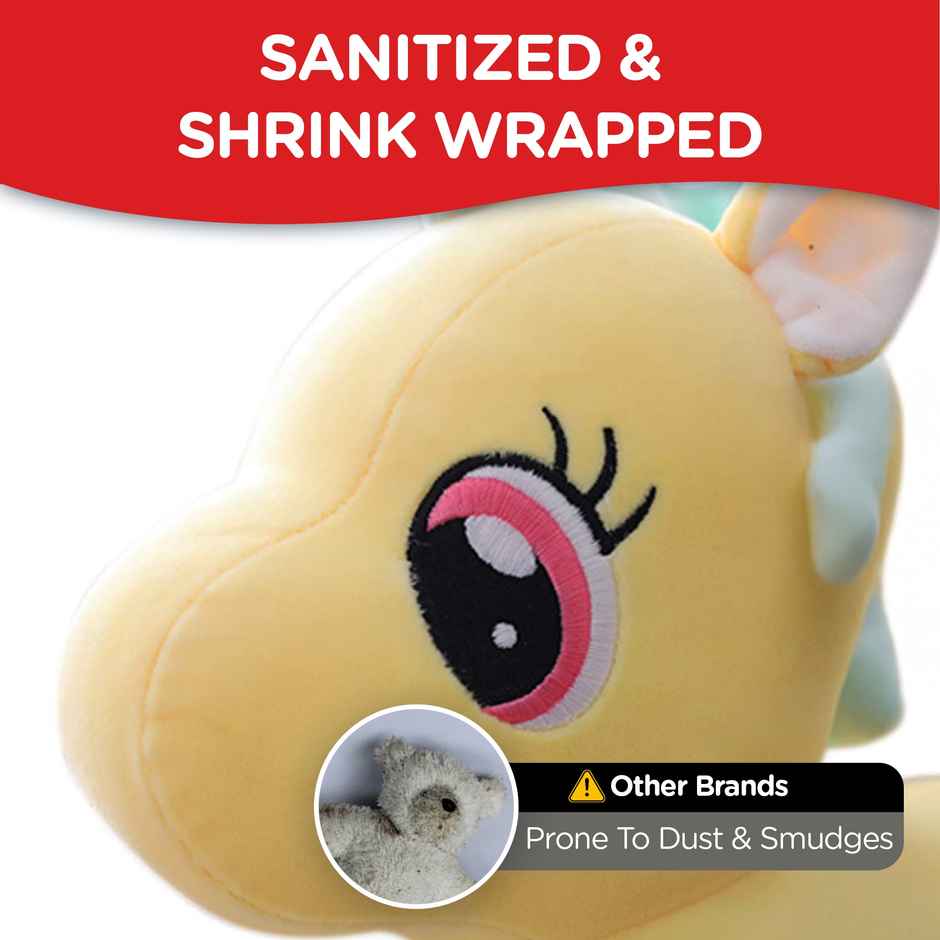 Michelle's Unicorn Yellow Plush Soft Toy for Kids and Adult | Perfect For Gifting