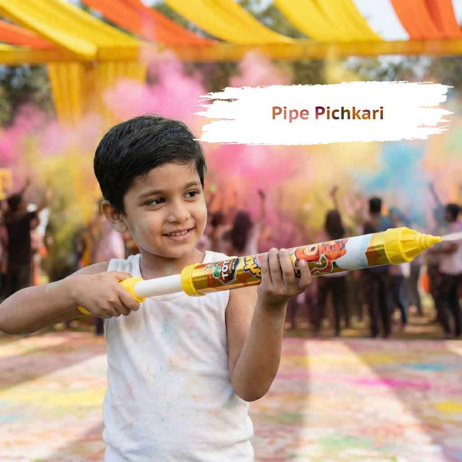 Tota Holi Water Pipe Pichkari | Assorted (Color and Print May Vary)