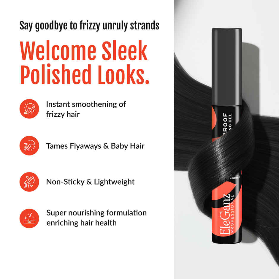 EleGanz Professional Frizz Proof Hair Finishing Gel Stick with Niacinamides | Flyaways & Baby Hairs