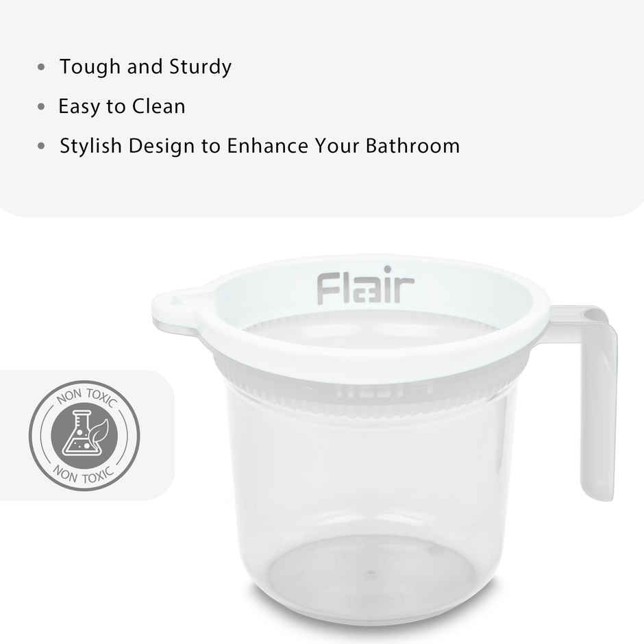 Flair Estella Crystal | Bath Mug | 1 Litre | Clear