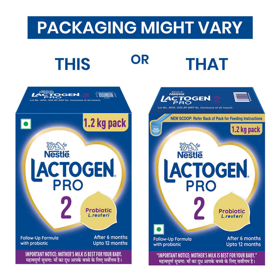 Nestle Lactogen Pro 2 Follow-Up Formula Baby Powder, Probiotic L. reuteri | 6-12 Months