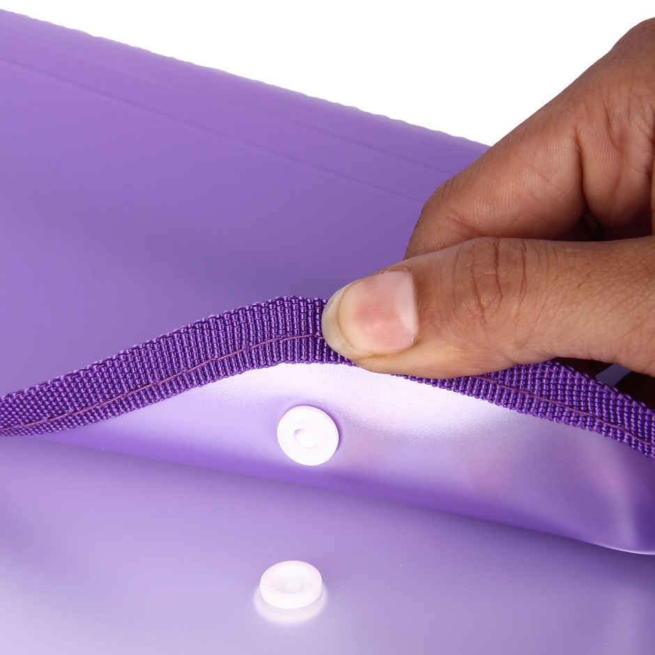 Saya Eco Flexi Document Bag - Transparent FS-Size Organizer | Assorted