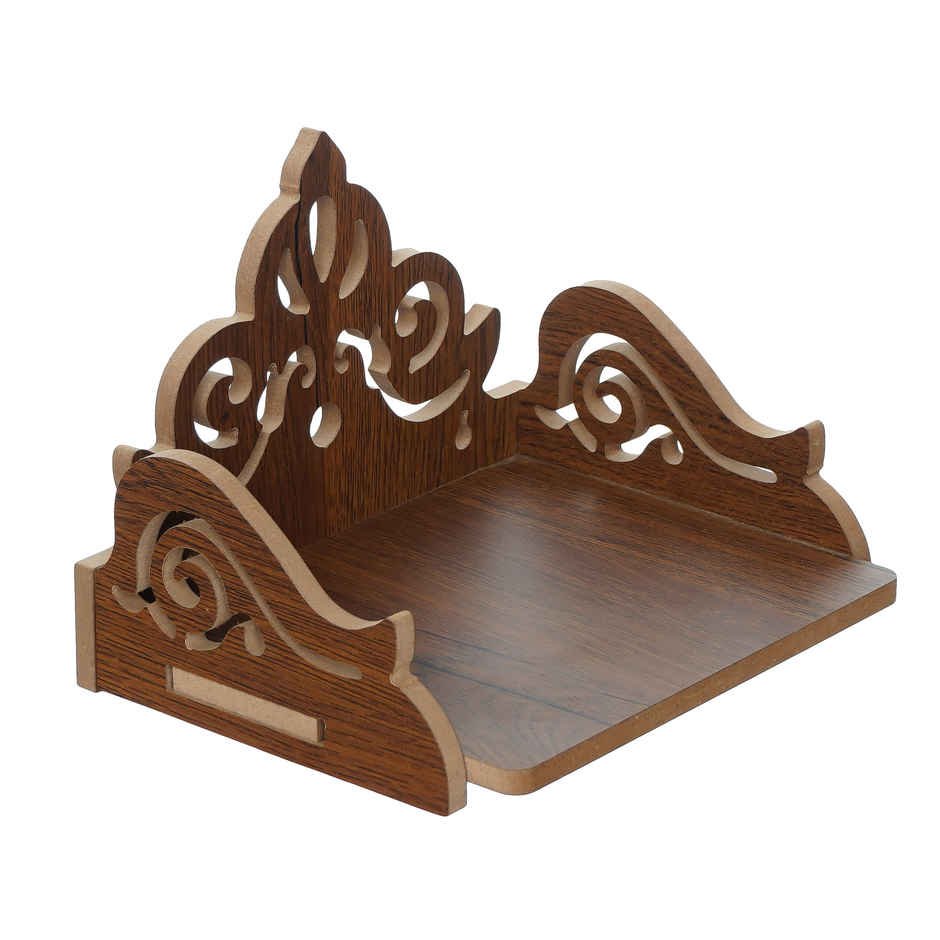 eCraftIndia Carved Design Laminated Wood Pooja Temple/Mandir