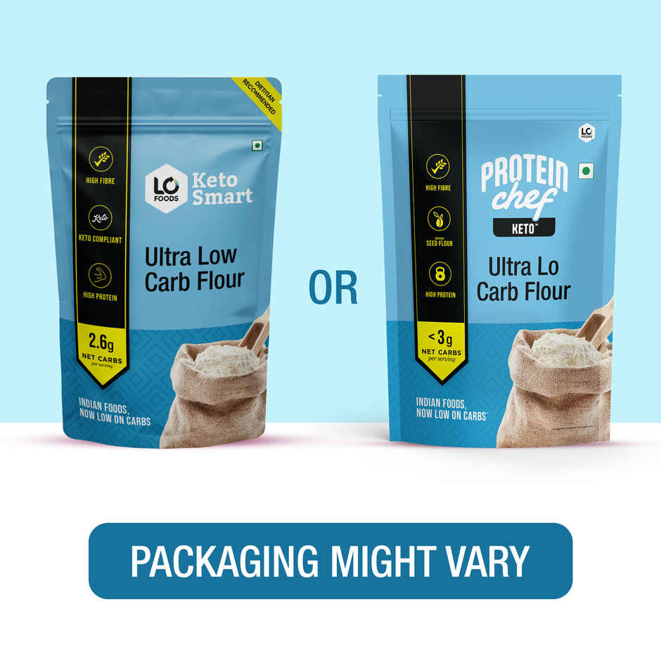 Lo Foods Ultra Low Carb Keto Atta | Low GI | 30 g Protein Flour with Almond
