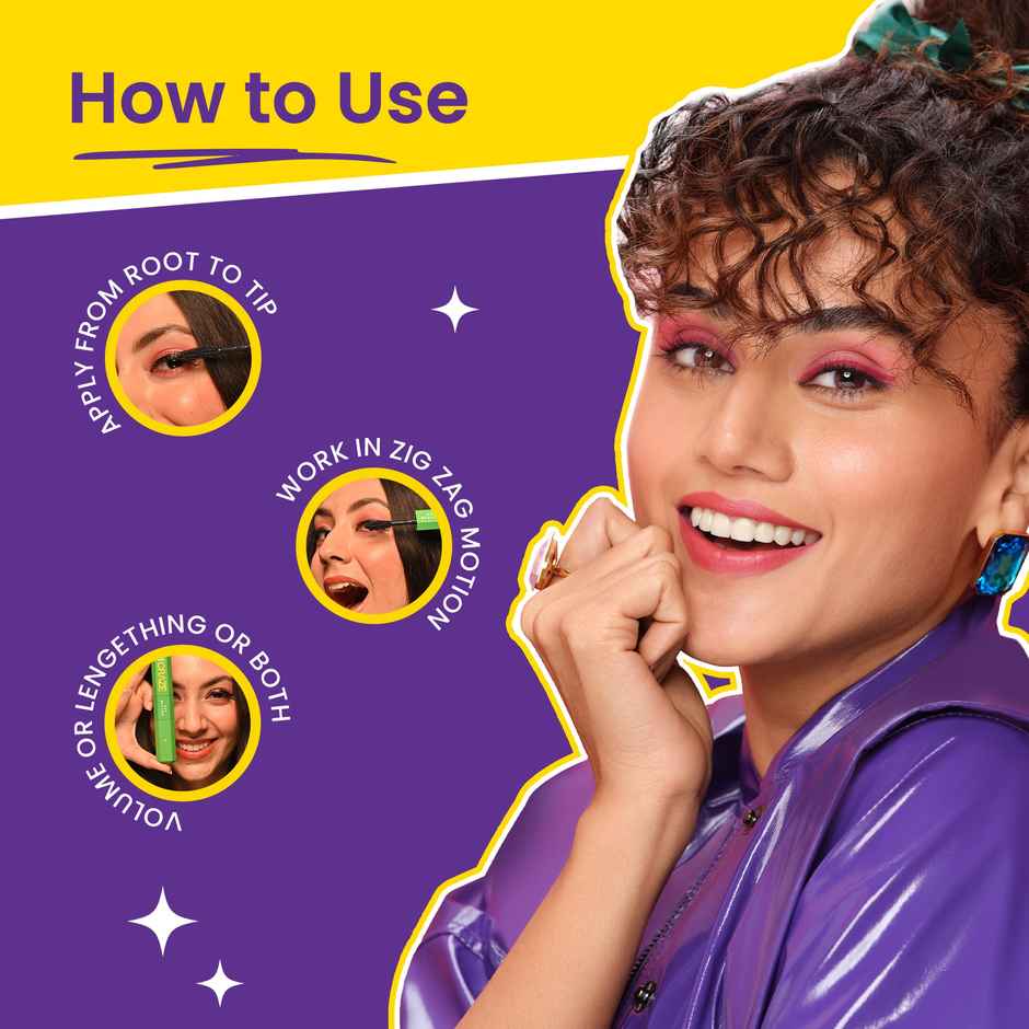 Swiss Beauty Craze Duo Mascara Volumizes and Lengthens Lashes With Non| Flaking Finish | Black