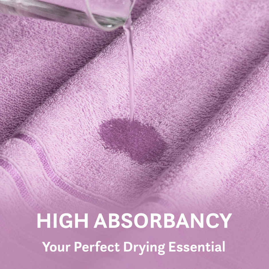 myTrident Comfort Living Cotton Bath Towel | Violet Sky