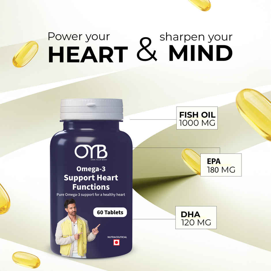 OYB Omega Fish Oil with 1000 mg Omega-3 (EPA & DHA)