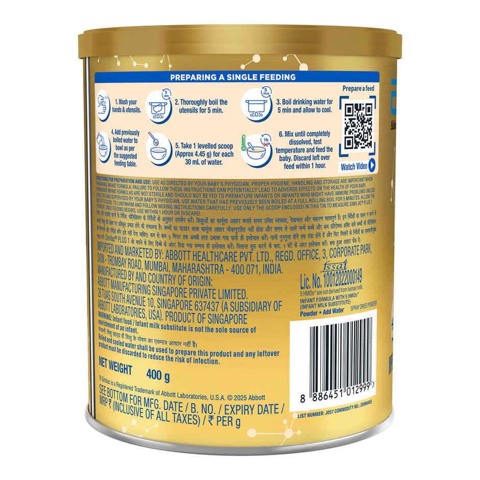 Similac Plus Stage 1 Infant Formula Tin