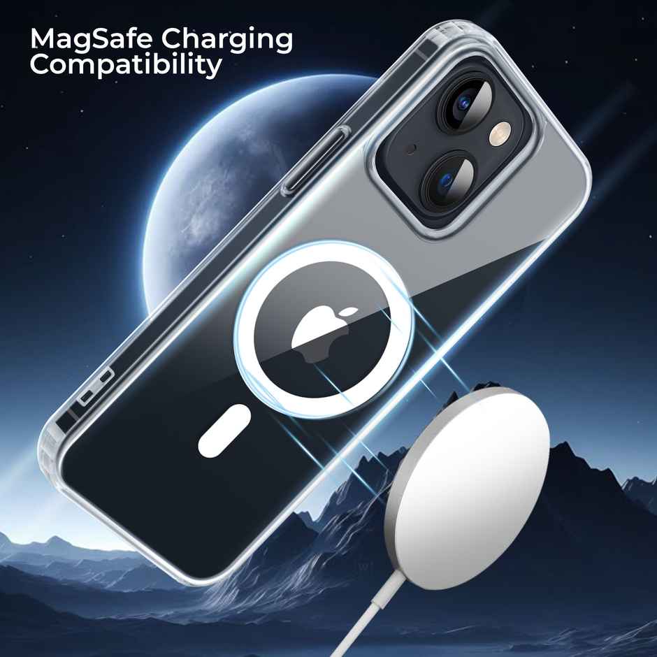 Artistque Case for Iphone 13 | Iphone 14 Back Cover - Transparent Clear Magsafe