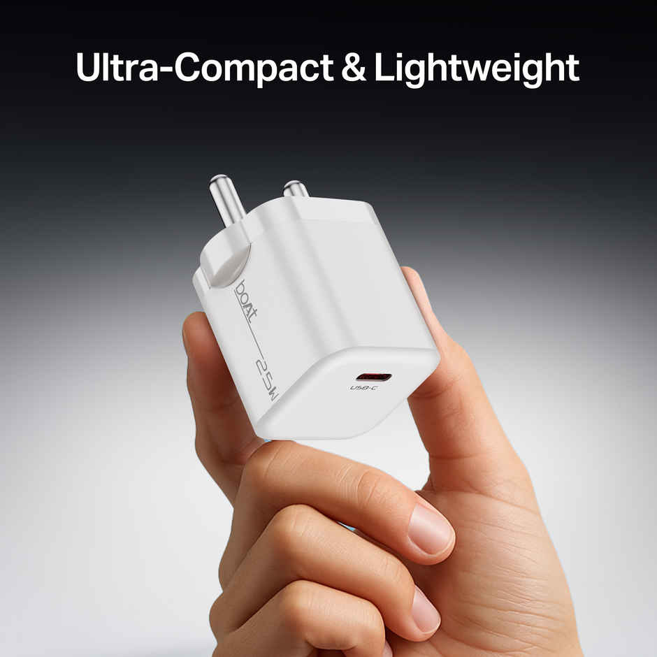 boAt 25W PD Charger | Pearl White