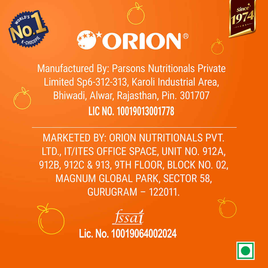 Orion Orange Choco Pie - Centre-Filled Biscuit