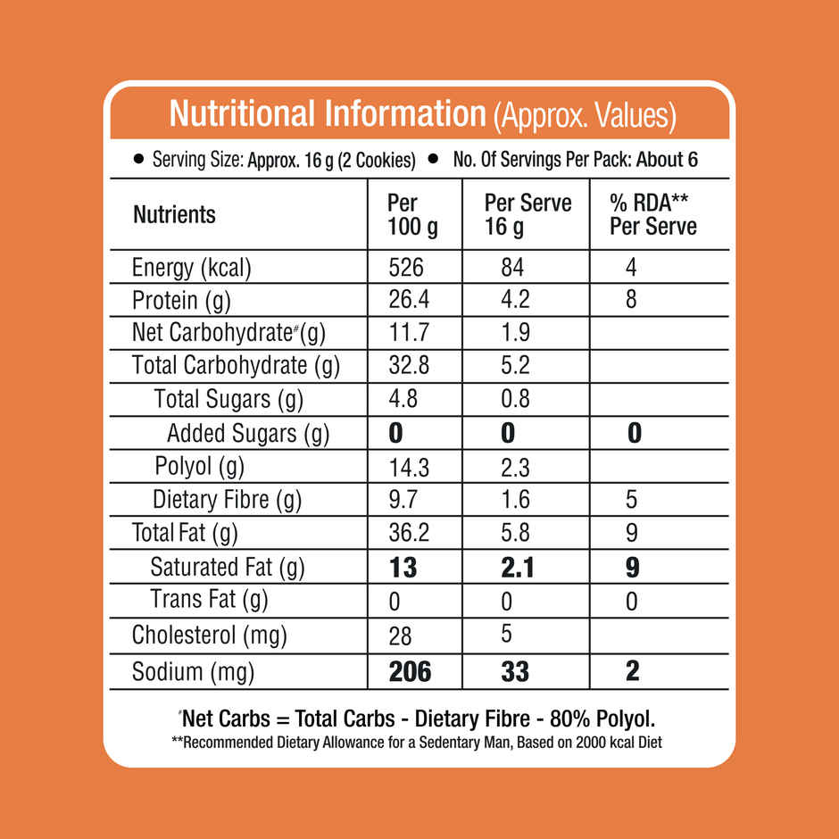 Lo Foods Keto Almond Cookies | No Added Sugar, Lower in Carbs, Higher in protein
