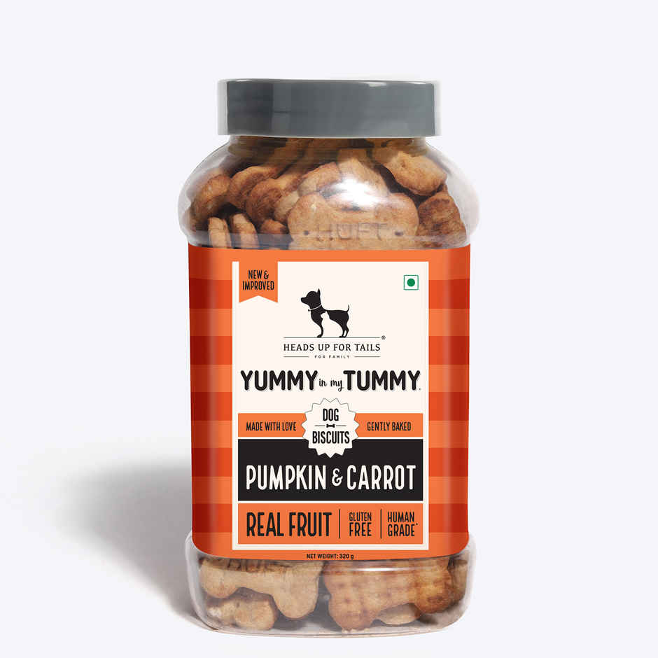HUFT YIMT Pumpkin & Carrots Vegetarian Dog Biscuits