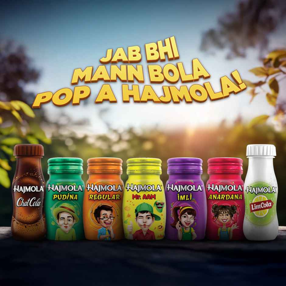 Dabur Hajmola Tasty Digestive Tablets (Limcola Flavour) - 120 Tabs,Healthy, Tasty & Chatpata