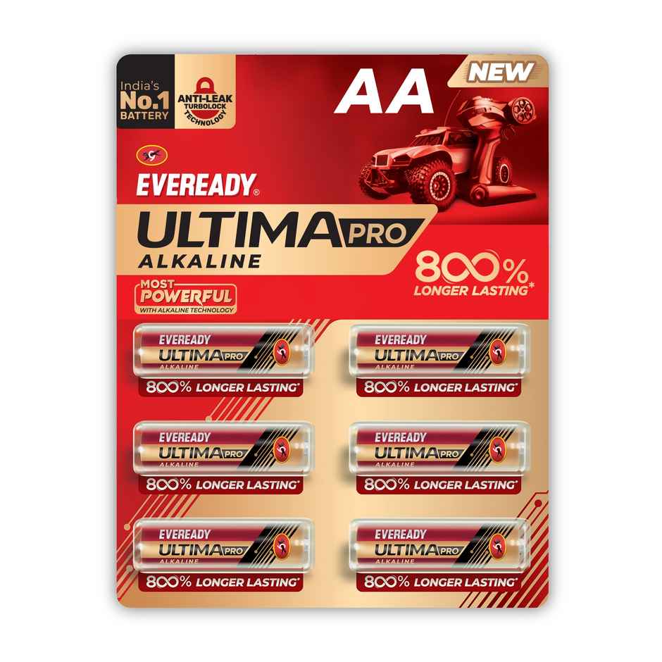 Eveready Ultima Pro Alkaline AA Battery | 800% Longer Lasting