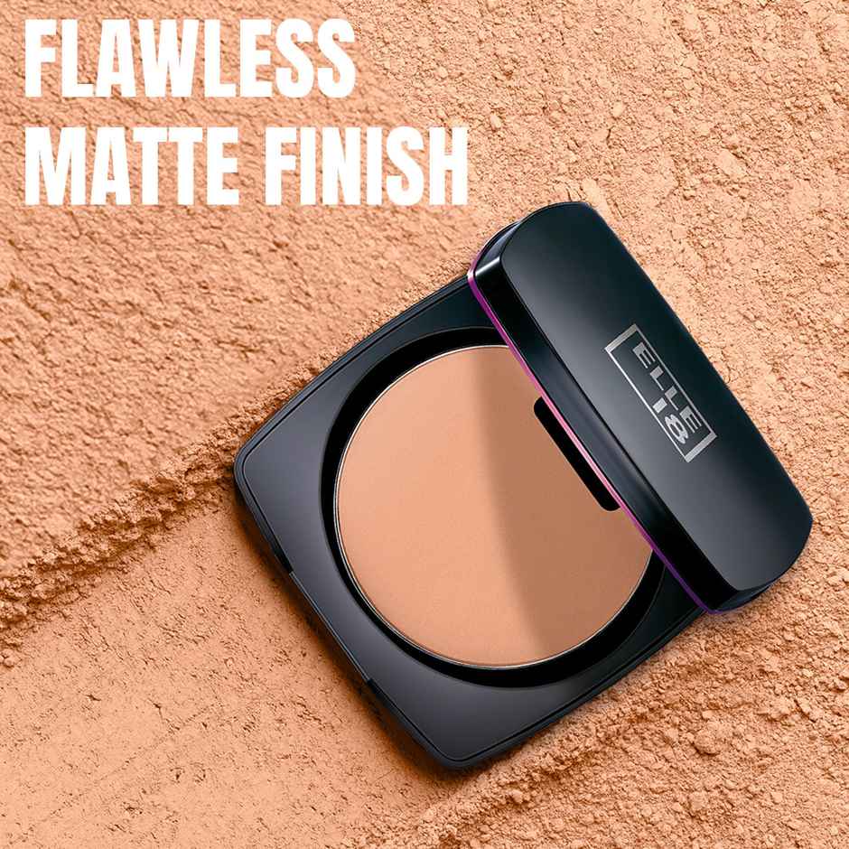 Elle 18 Lasting Glow Compact | 9 Hrs Oil-Free | Vitamin E and C | Matte Finish - Shell