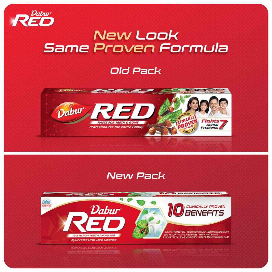 Dabur Red India's No.1 Ayurvedic Fluroide Toothpaste