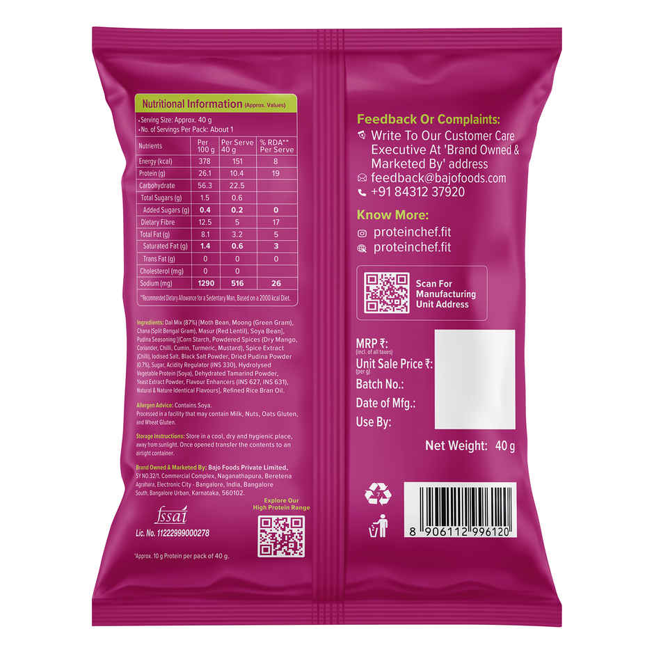 Protein Chef 5 Pulse Mix High Protein Roasted Healthy Snacks